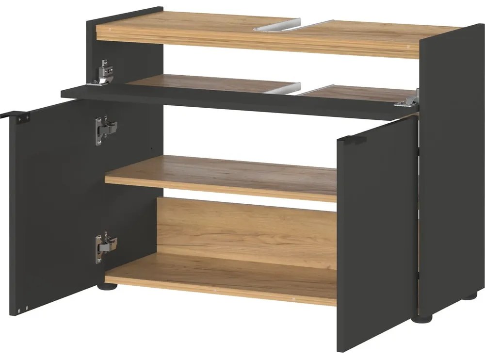 Dulap sub chiuvetă gri antracit 80x60 cm Forano – Germania