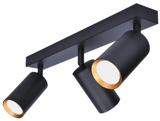Brilagi - Spot LED dimabil SELE 3xGU10/4,8W/230V negru/auriu