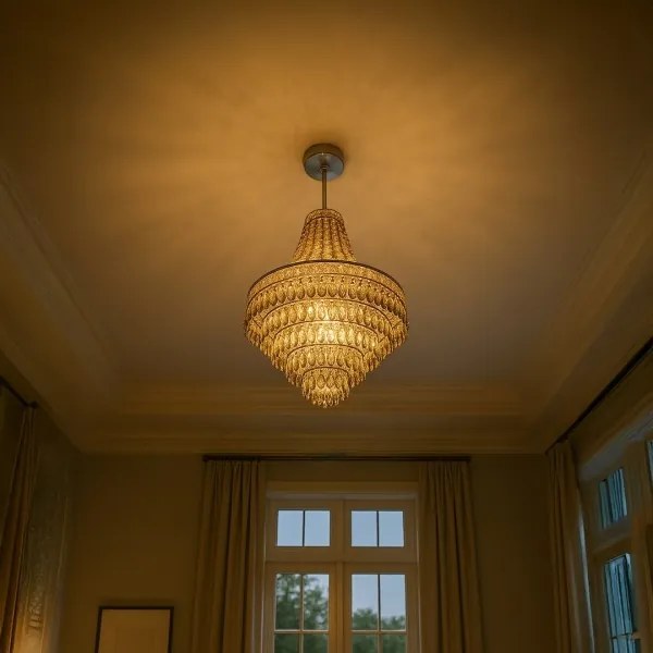 Lustră pe tijă CORAL, 3x E14/40W/230V, Ø 36 cm