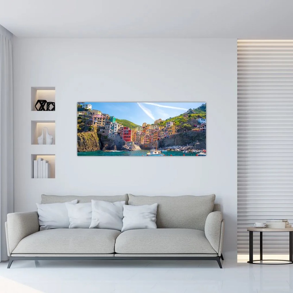 Tablou - Pe Marea mediterană (120x50 cm), în 40 de alte dimensiuni noi