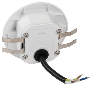 Kanlux 39135 EXIN – Lampă LED pentru trepte cu senzor, 2,5 W, 230 V, 4000 K, IP65, alb, rotund