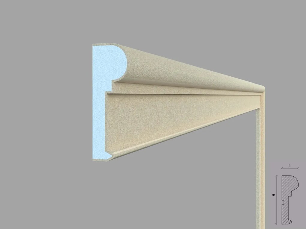 Ancadrament fereastra exterior FP113 dimensiuni 120x40x2000mm
