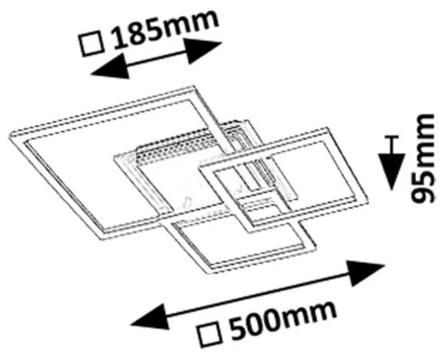 Rabalux 71371 - Plafonieră LED OTTAVIA LED/40W/230V 3000K