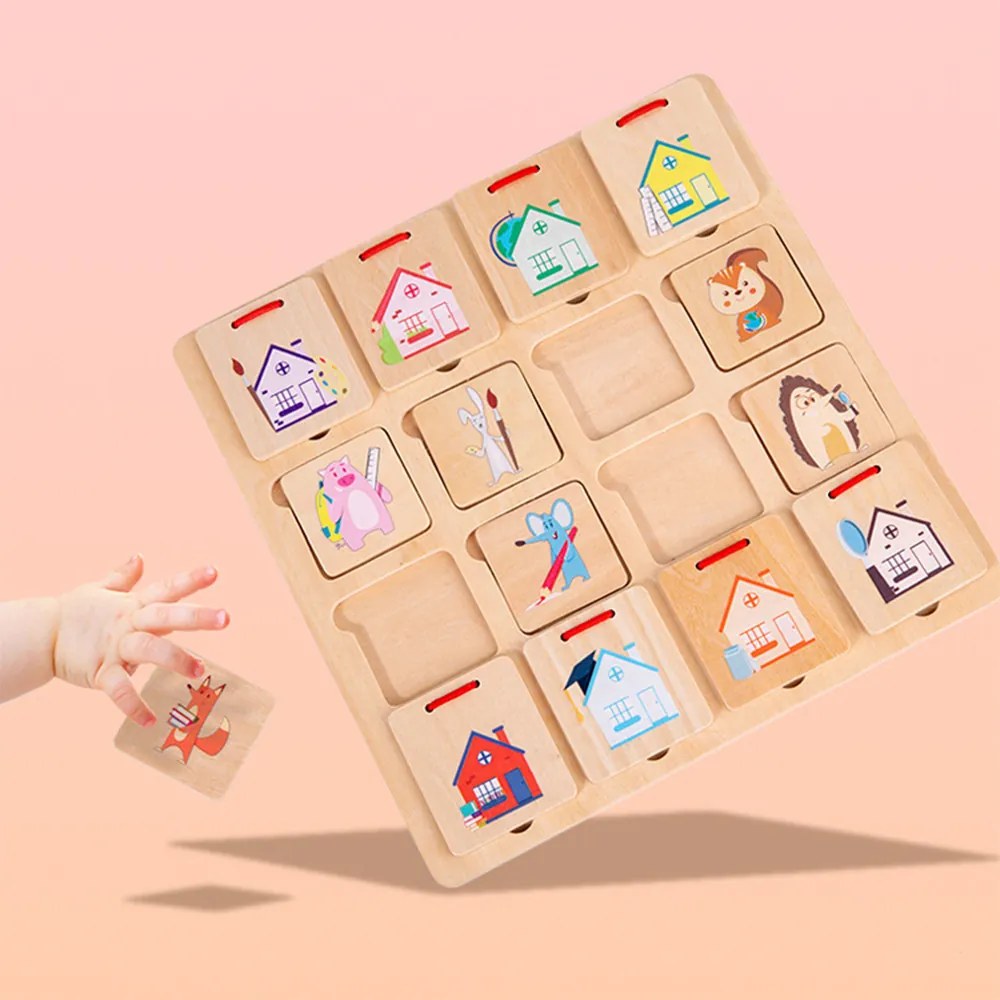 Unde s-a ascuns, un joc de logică din lemn cu deschidere