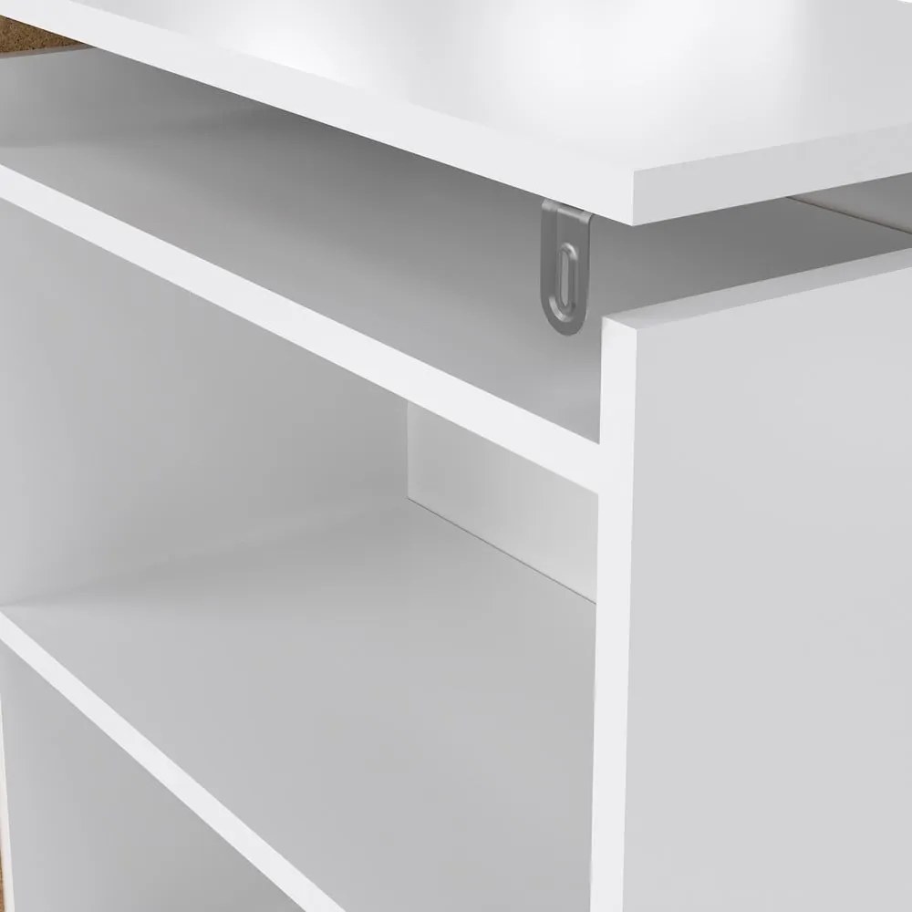 Tăblie de pat albă 165x80 cm Naia – Tvilum