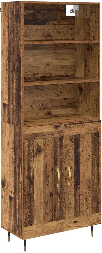 vidaXL Bufet Lemn Vechi 69,5 x 34 x 180 cm Lemn compozit