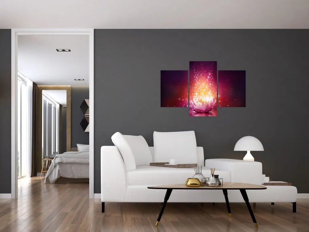 Tablou cu floare de lotus (90x60 cm)