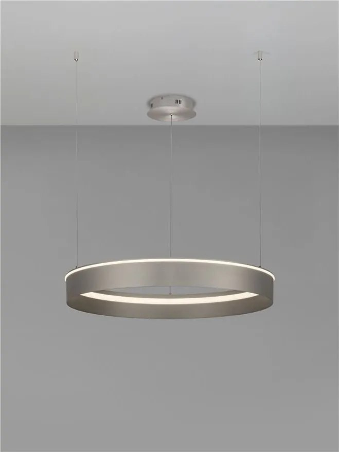 Lustra LED design circular OLIVIA nickel D-78cm