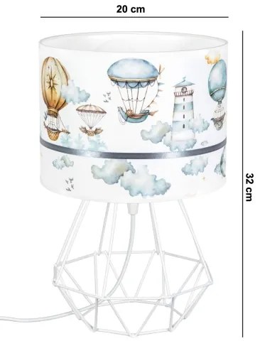 Lampă pentru copii PIKKI 1xE27/60W/230V albastră