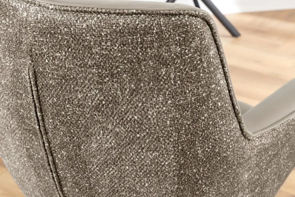 Set 2 scaune Pivotante, Piele Naturala LE GRAND taupe