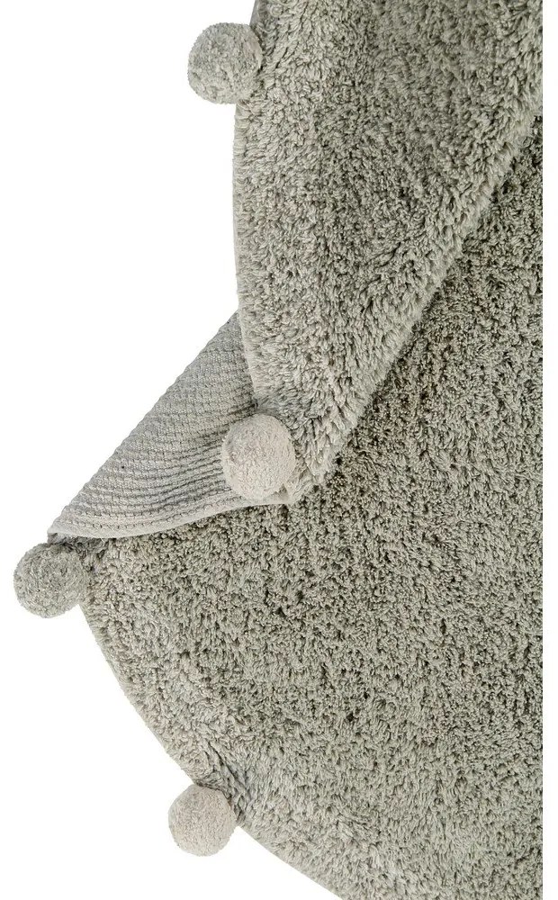 Covor pentru copii verde deschis lavabil/țesut manual din bumbac ø120 cm Bubbly Olive – Lorena Canals