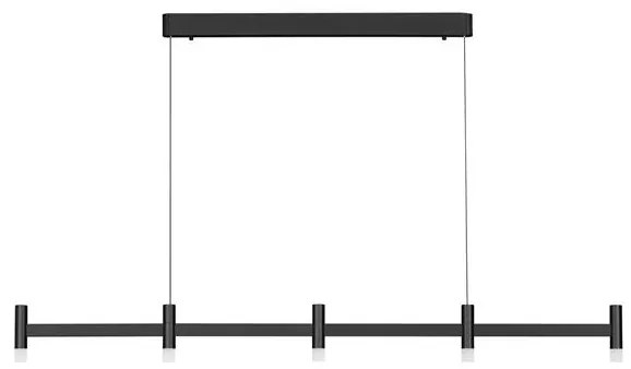 Lustra liniara cu 5 spoturi LED 3000K POETIC negru