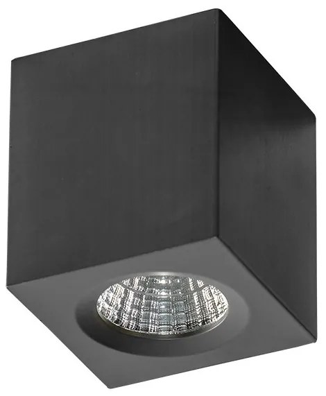 Mini Spot LED aplicat tavan/plafon NANO SQUARE negru