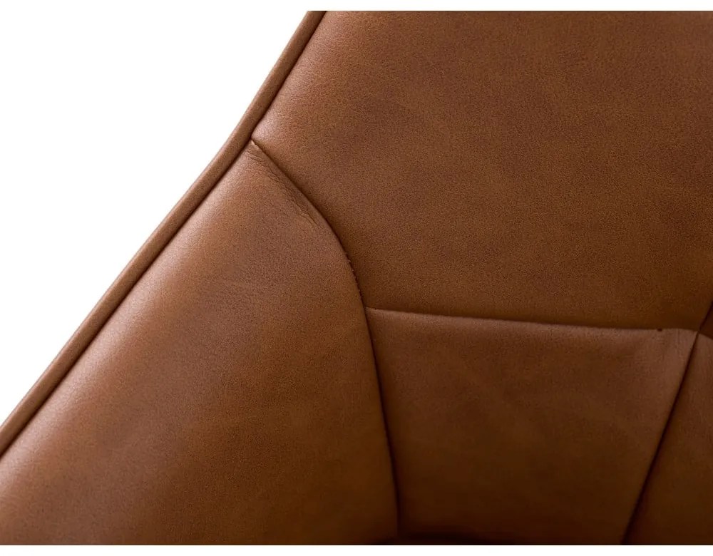 Set de scaune de sufragerie maro cu cotiere 2 buc. tapițat Nolan Square – Unique Furniture