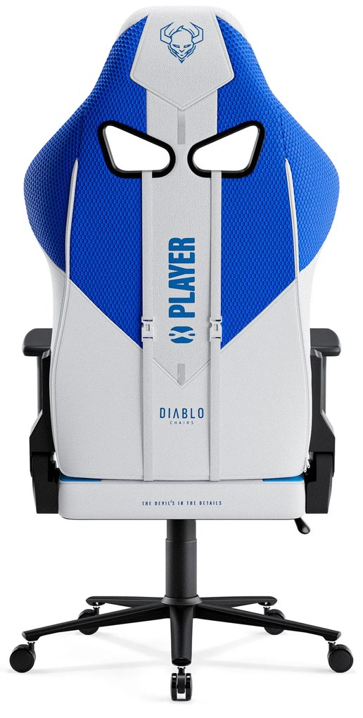 Scaun gaming Diablo X-Player 2.0 din material Normal Size Frost White / alb