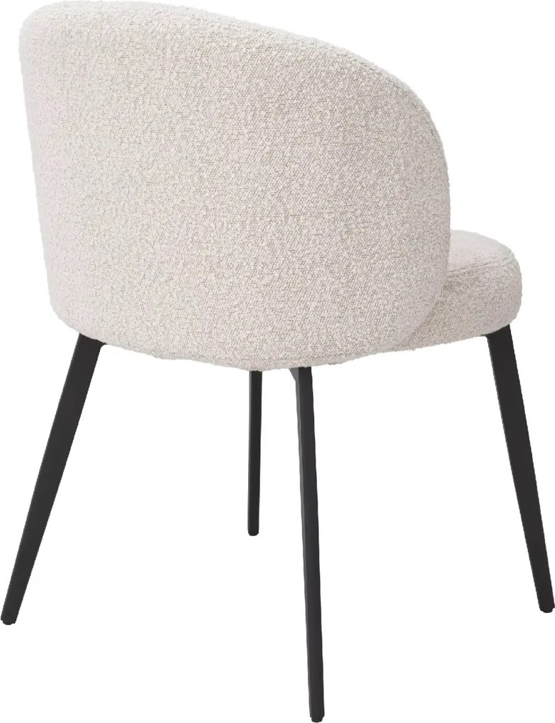 Set de 2 scaune design LUX Lloyd, boucle crem