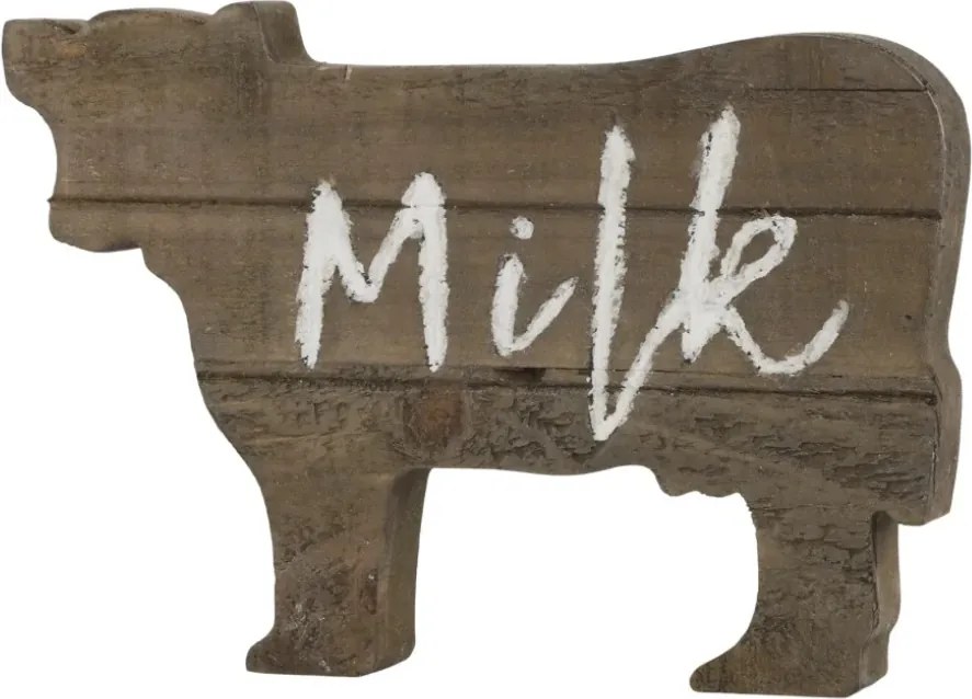 Decoratiune din lemn de pin, Milk