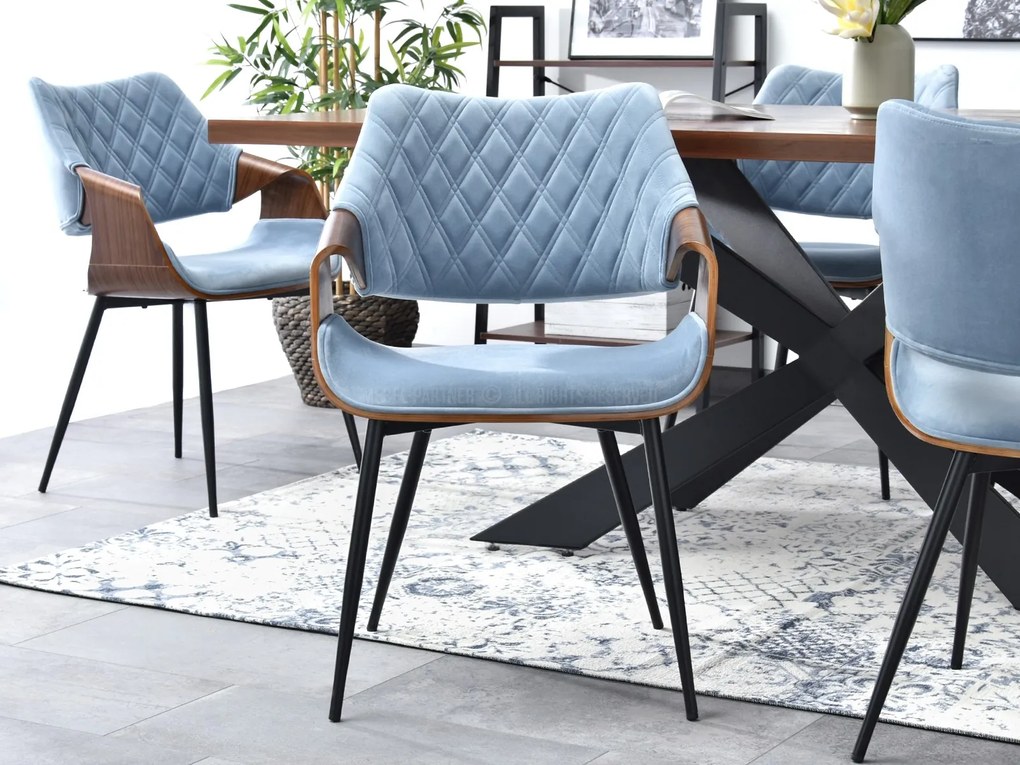 Scaun Rolf K (albastru + negru). Promo -30%. 1111257