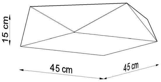 Plafonieră HEXA 3xE27/60W/230V albă