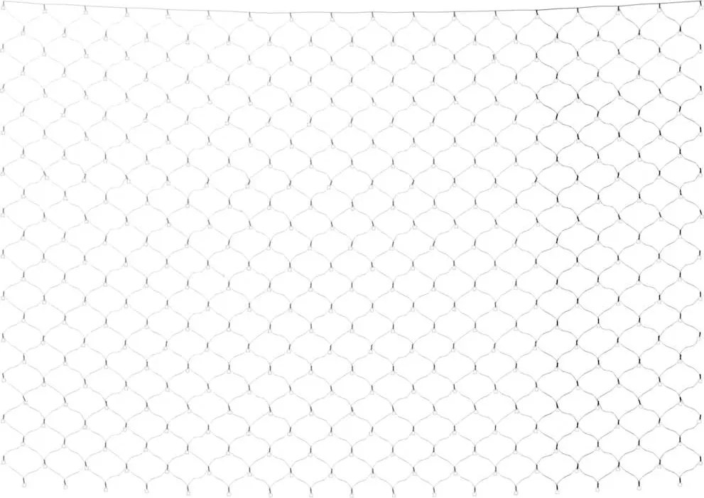 vidaXL Plasă lumini de Crăciun 204 LED-uri, alb rece, 3x2 m, int./ext.