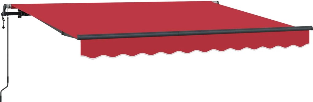 vidaXL Cortina Retractabilă Roșu 350 x 200 cm țesătură