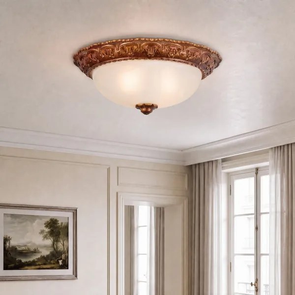 Brilagi - Lampă de tavan FRESCO 2xE27/40W/230V Ø 30 cm aurie
