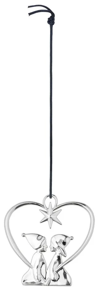 Decorațiune de Crăciun suspendată argintie Kähler Design