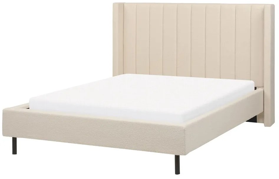 Pat matrimonial 140 cm Vue (boucle bej) (cu somieră). 1076452