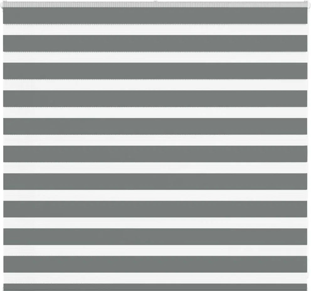 vidaXL Jaluzea tip zebra gri închis lățime țesătură 150,9 cm poliester