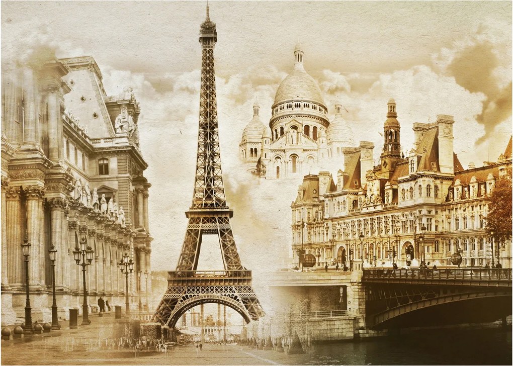 Tablou - Monumente din Paris (70x50 cm)