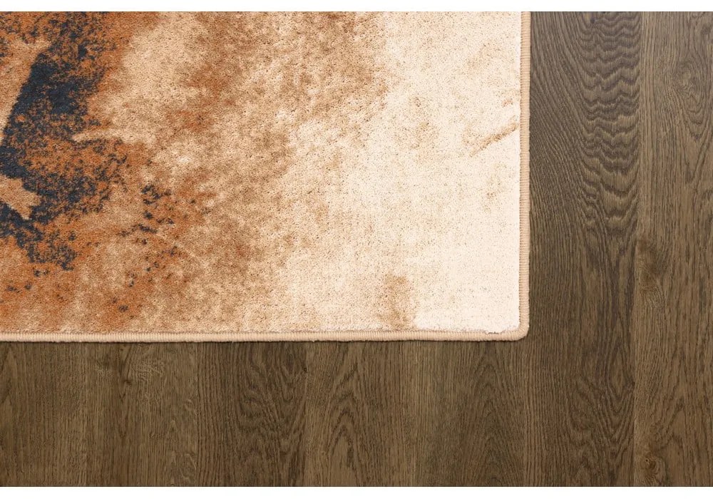 Covor din lână 200x300 cm Burst dark beige – Agnella