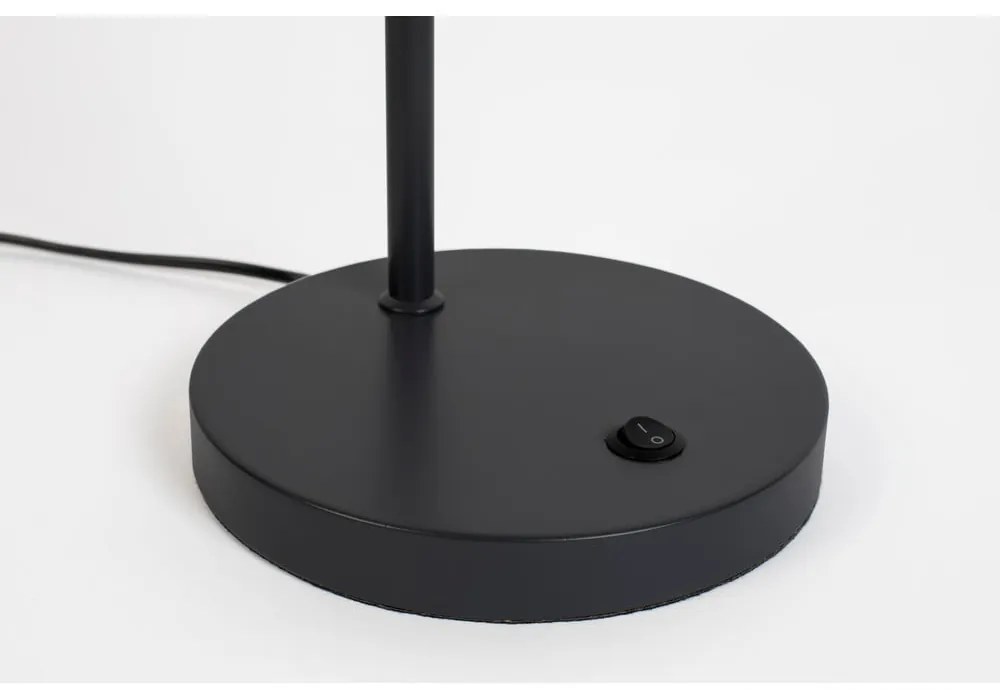 Veioză neagră cu abajur din metal (înălțime 60 cm) Hajo – White Label