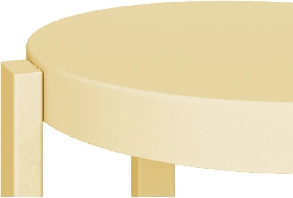 Scaun de bar galben din oțel (înălțime șezut 75 cm) Doon – noo.ma