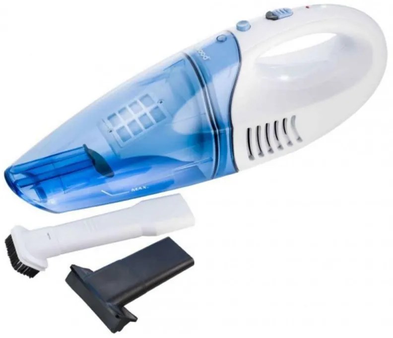 Aspirator de mana pentru uscat si umed Techwood TAS-49, 4.8V, 500 ml, Accesorii, Albastru/Alb