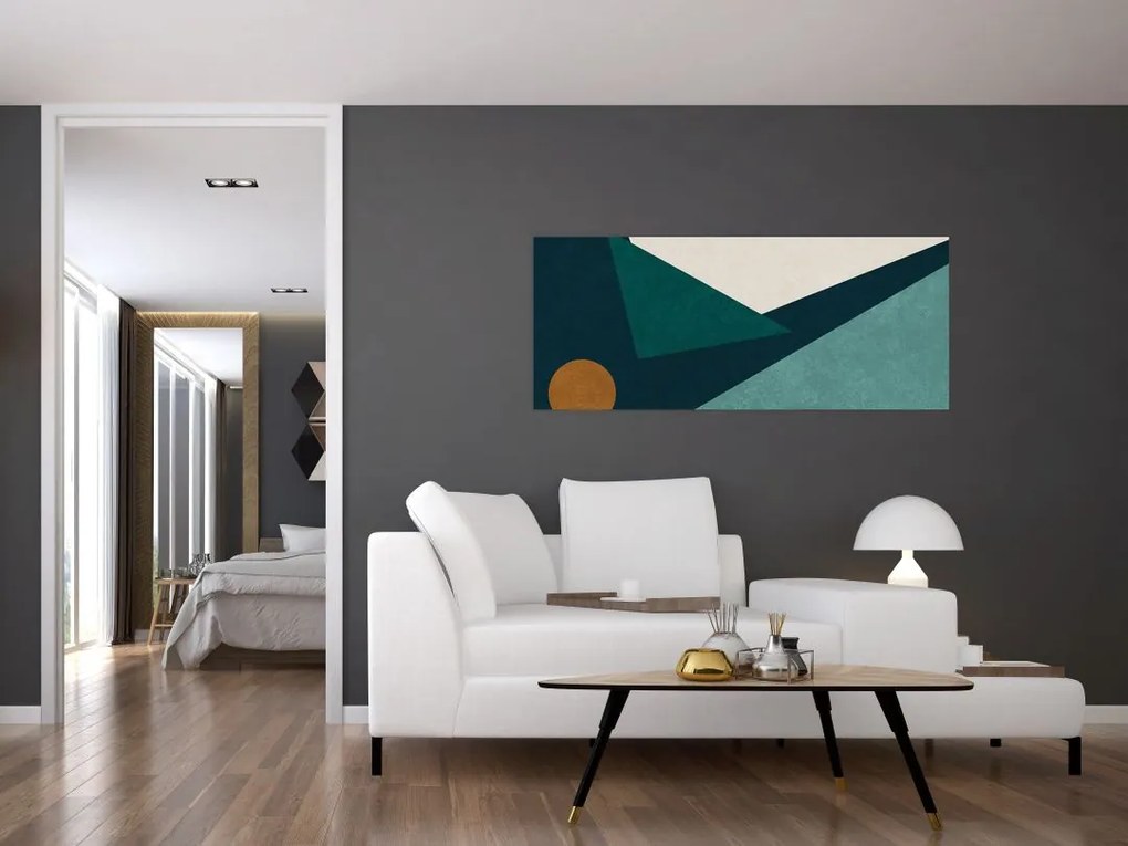 Tablou - Abstract cubic (120x50 cm)