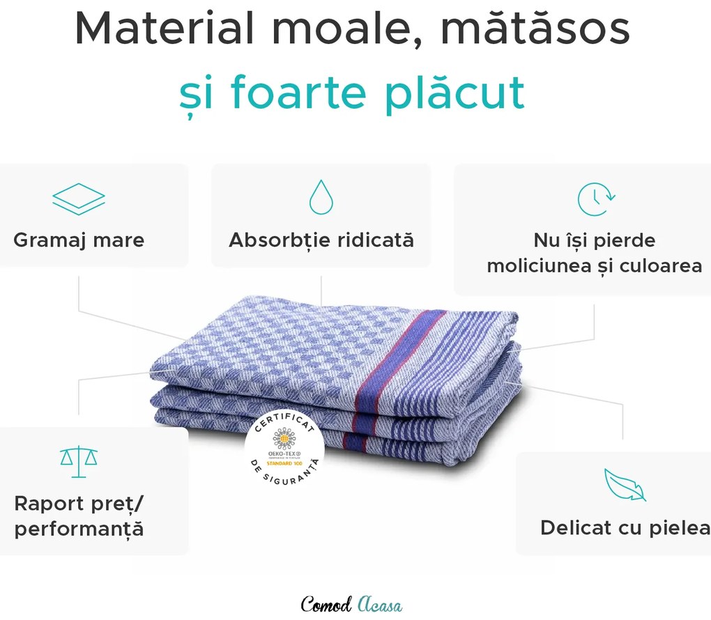 Prosop de lucru TOM 50 x 100 cm, 100% bumbac