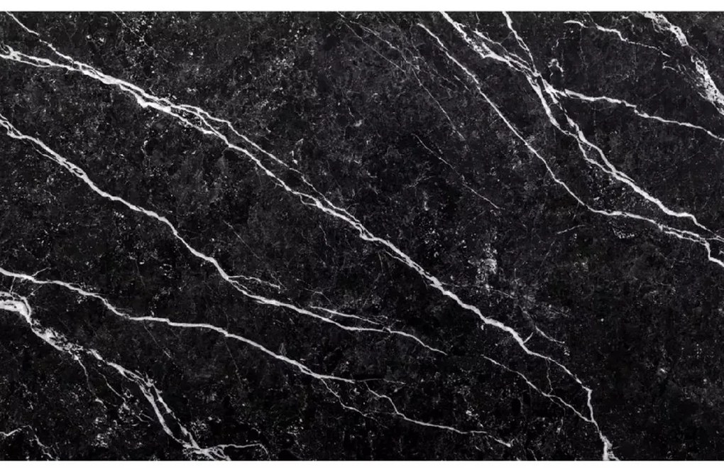 Set de dining 1 + 4, masa neagra RAMOD 100x60 cm + scaun albastru LAVA cu picioare negre