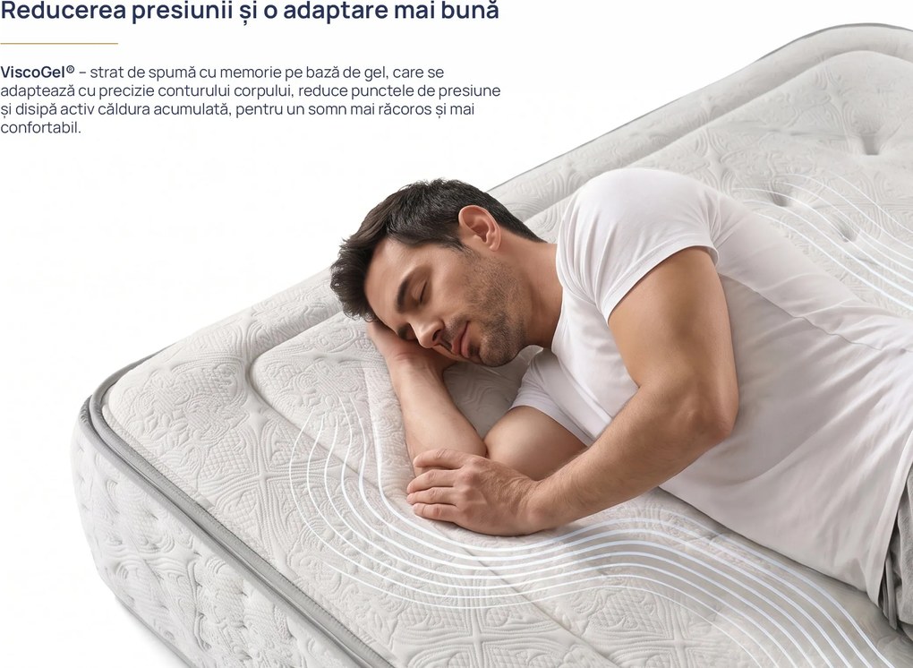 Saltea Onesleep, Verso Adapt Sleep Technology, 90x200x28, Medie