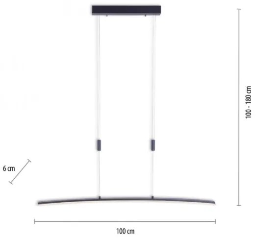 Lustră LED pe cablu dimabilă JANINA LED/27W/230V Paul Neuhaus 2530-13
