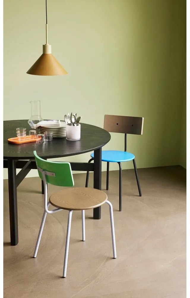 Masă de dining neagră rotundă ø 140 cm Fjord – Hübsch