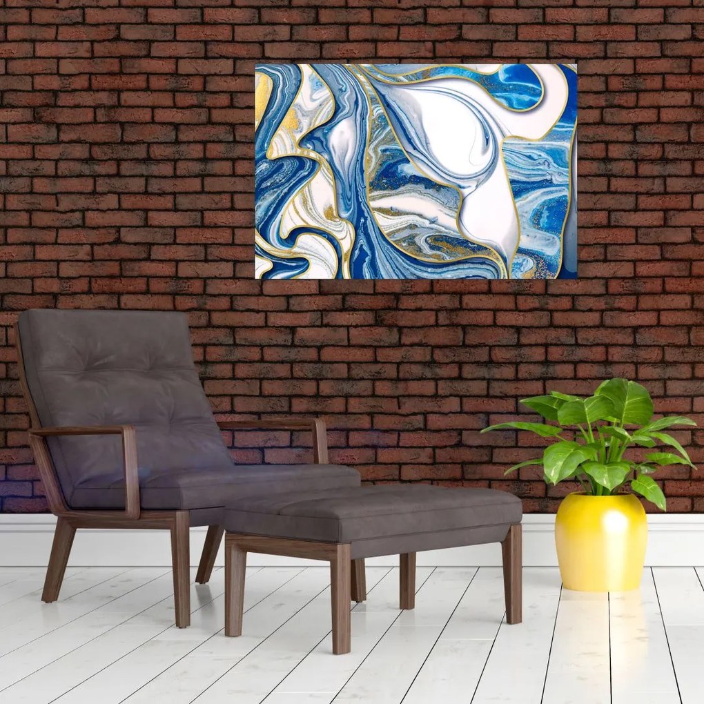 Tablou - Valuri de marmură (90x60 cm)
