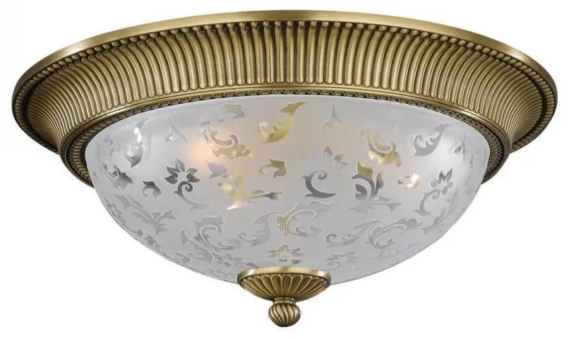 Plafoniera design clasic din alama si sticla diametru 50cm, 6202