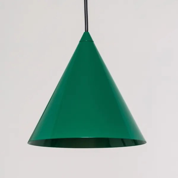 Lampă suspendată pe cablu ETNA II, 1x E27 / 15W / 230V, Ø 18,5 cm, verde