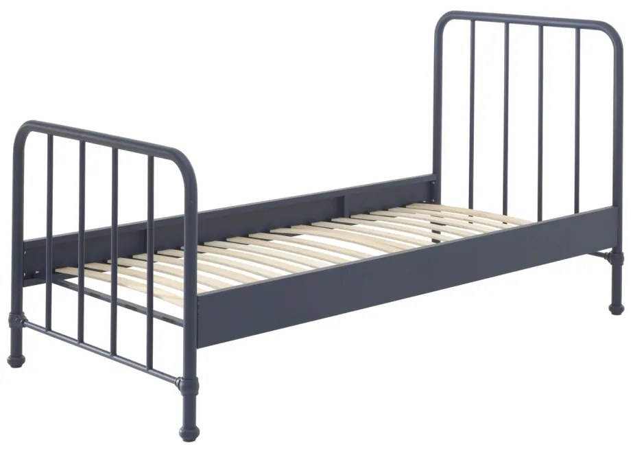 Pat copii BRONXX 90 X 200 CM ALBASTRU DENIM