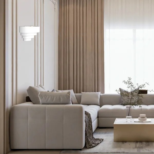 Aplică RINGS 2xE27/15W/230V alb