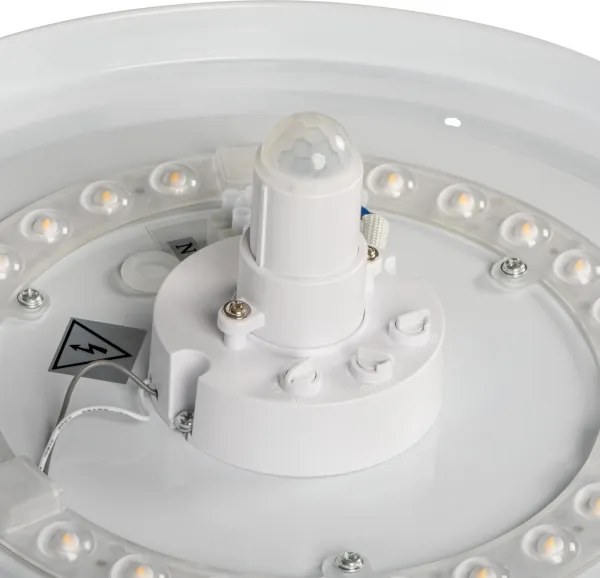 Kanlux 18124 - Plafonieră LED FOGLER cu senzor de mișcare, 24W/230V, diam. 38 cm