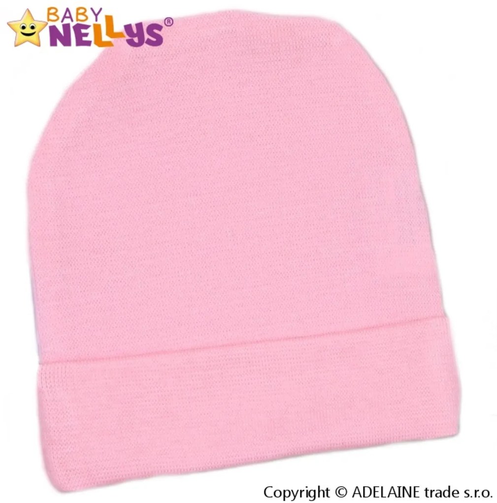 Baby Nellys Căciuliță pentru nou-născuți - roz deschis 56 (1-2 m)