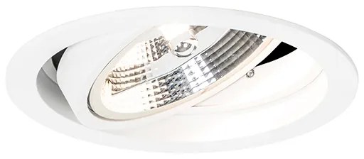 Spot integrat rotund alb reglabil - Chuck 111