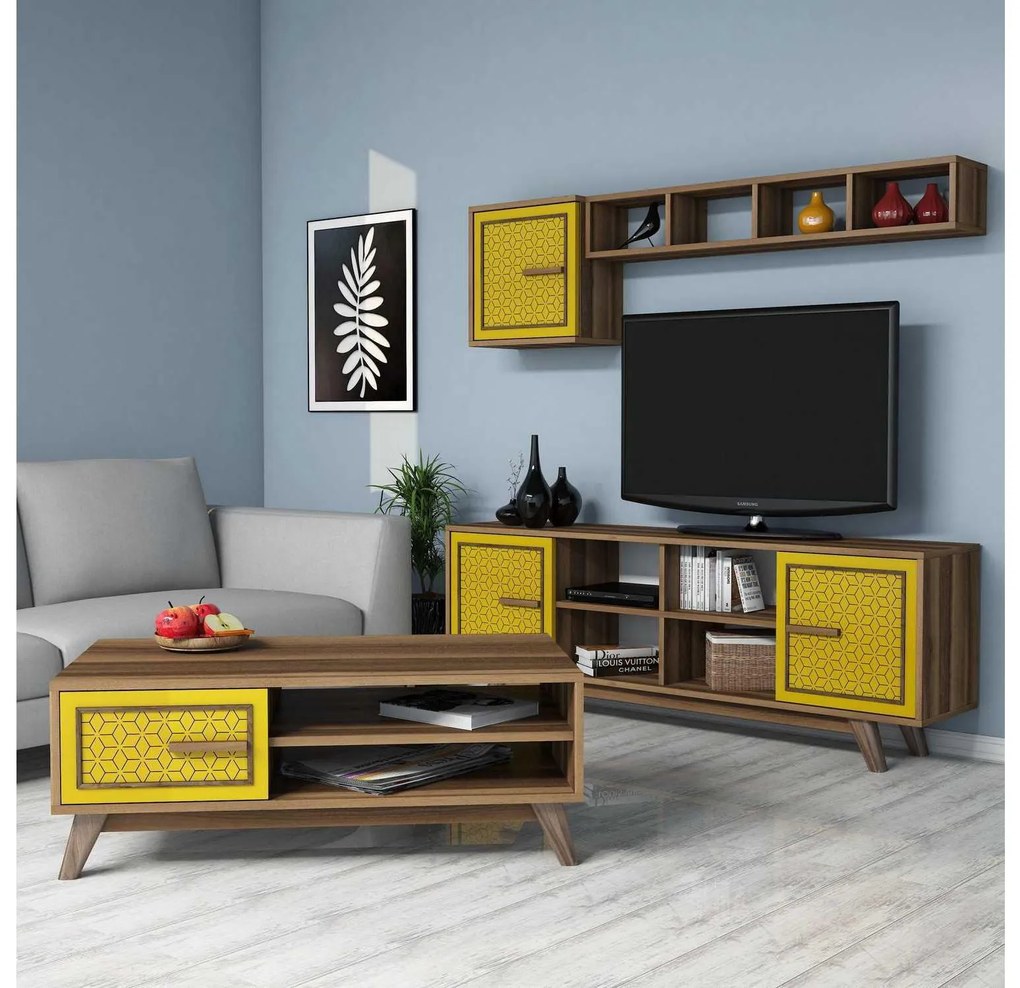 Mobilier living Aysha (Nuc + Galben). 1089284