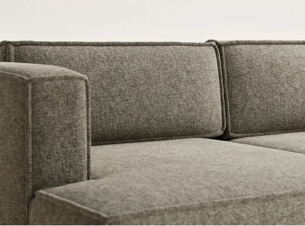 Colțar maro extensibil/cu spațiu de depozitare cu tapițerie din chenille (cu colț pe partea stângă/cu șezlong) Velto – Maison de Rêve